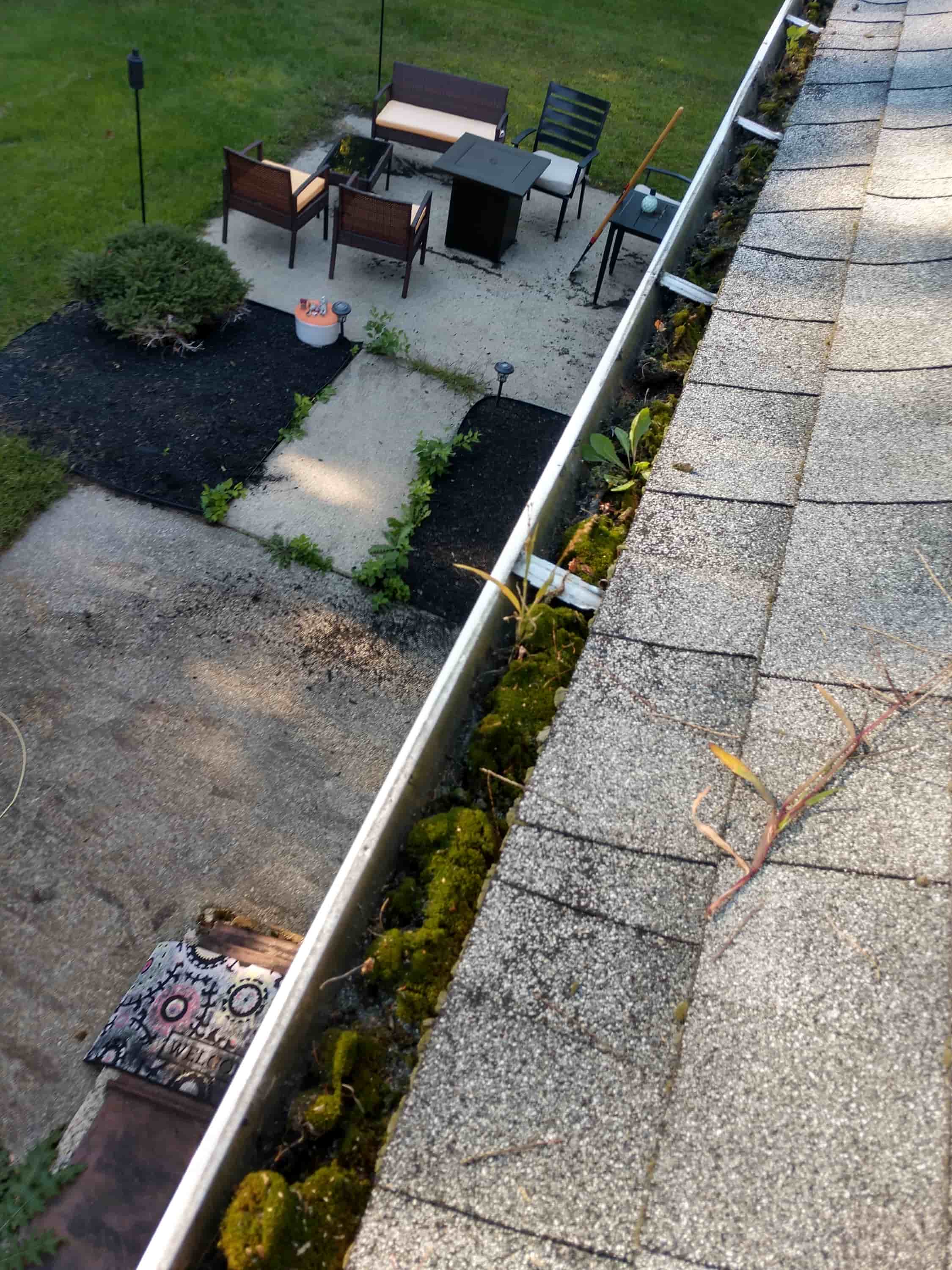 gutter clean up