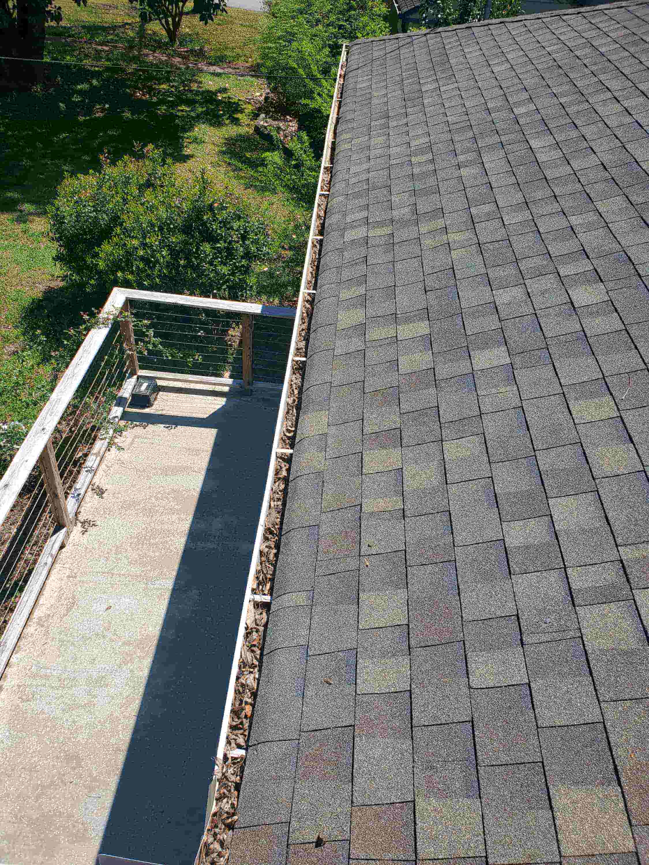 unclog gutter downspout