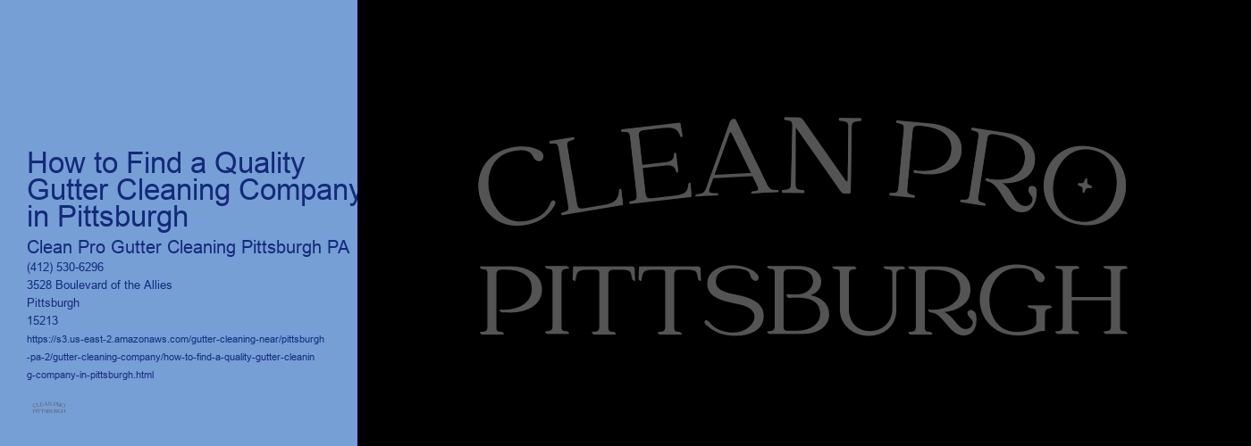 How to Find a Quality Gutter Cleaning Company in Pittsburgh 