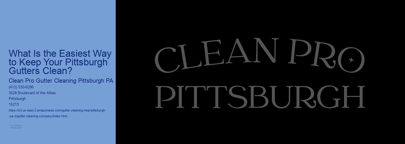 What Is the Easiest Way to Keep Your Pittsburgh Gutters Clean? 