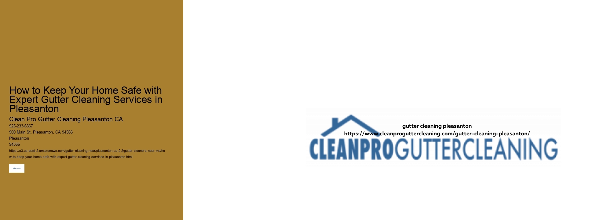 How to Keep Your Home Safe with Expert Gutter Cleaning Services in Pleasanton 