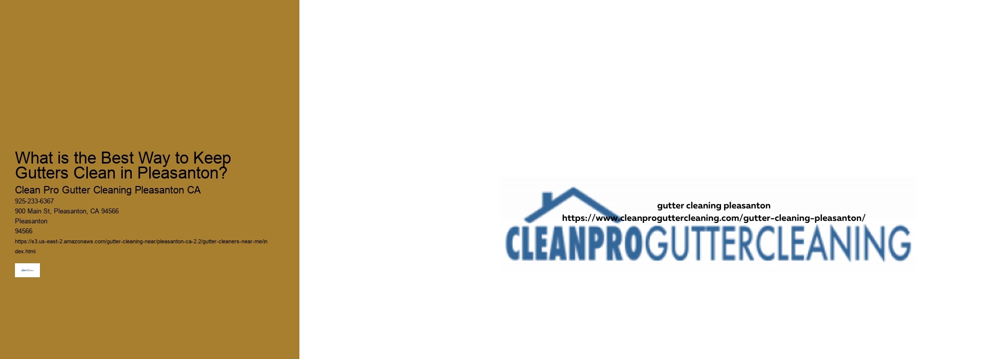 What is the Best Way to Keep Gutters Clean in Pleasanton? 