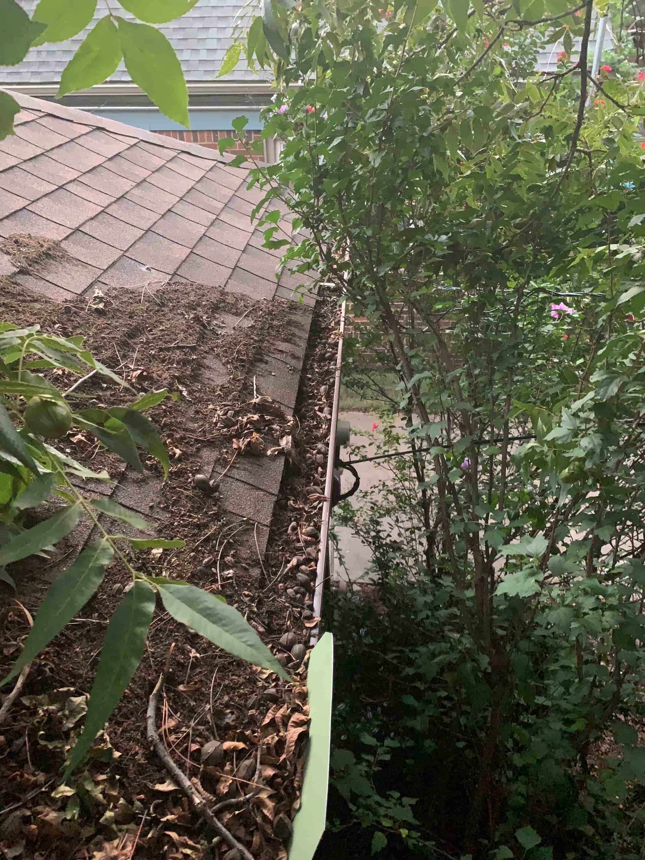 rain gutter leaf blower