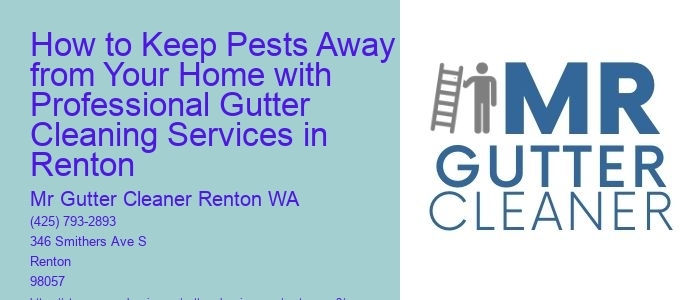 How to Keep Pests Away from Your Home with Professional Gutter Cleaning Services in Renton 