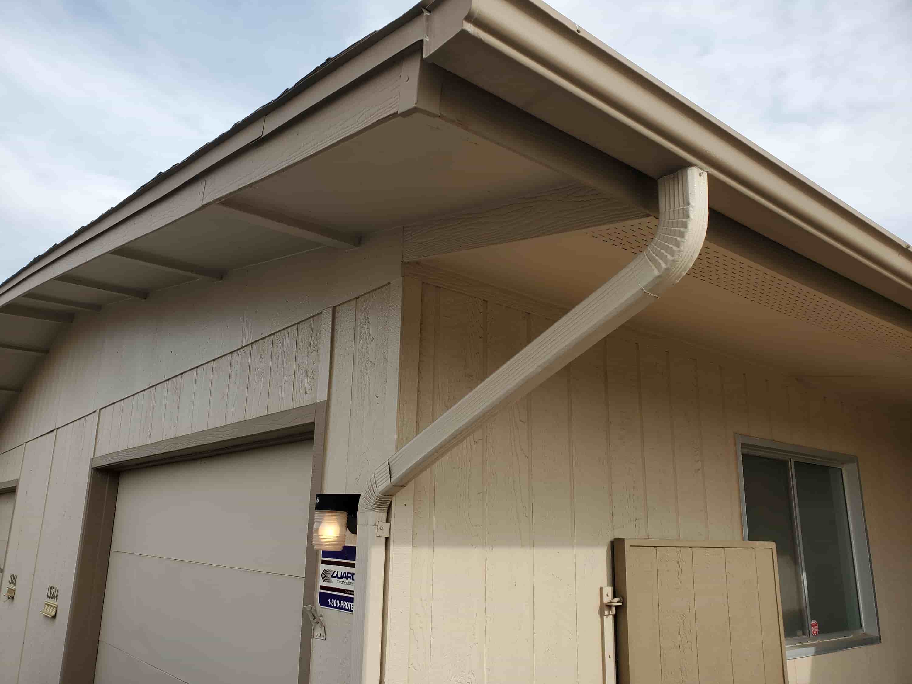gutter cleaning and painting