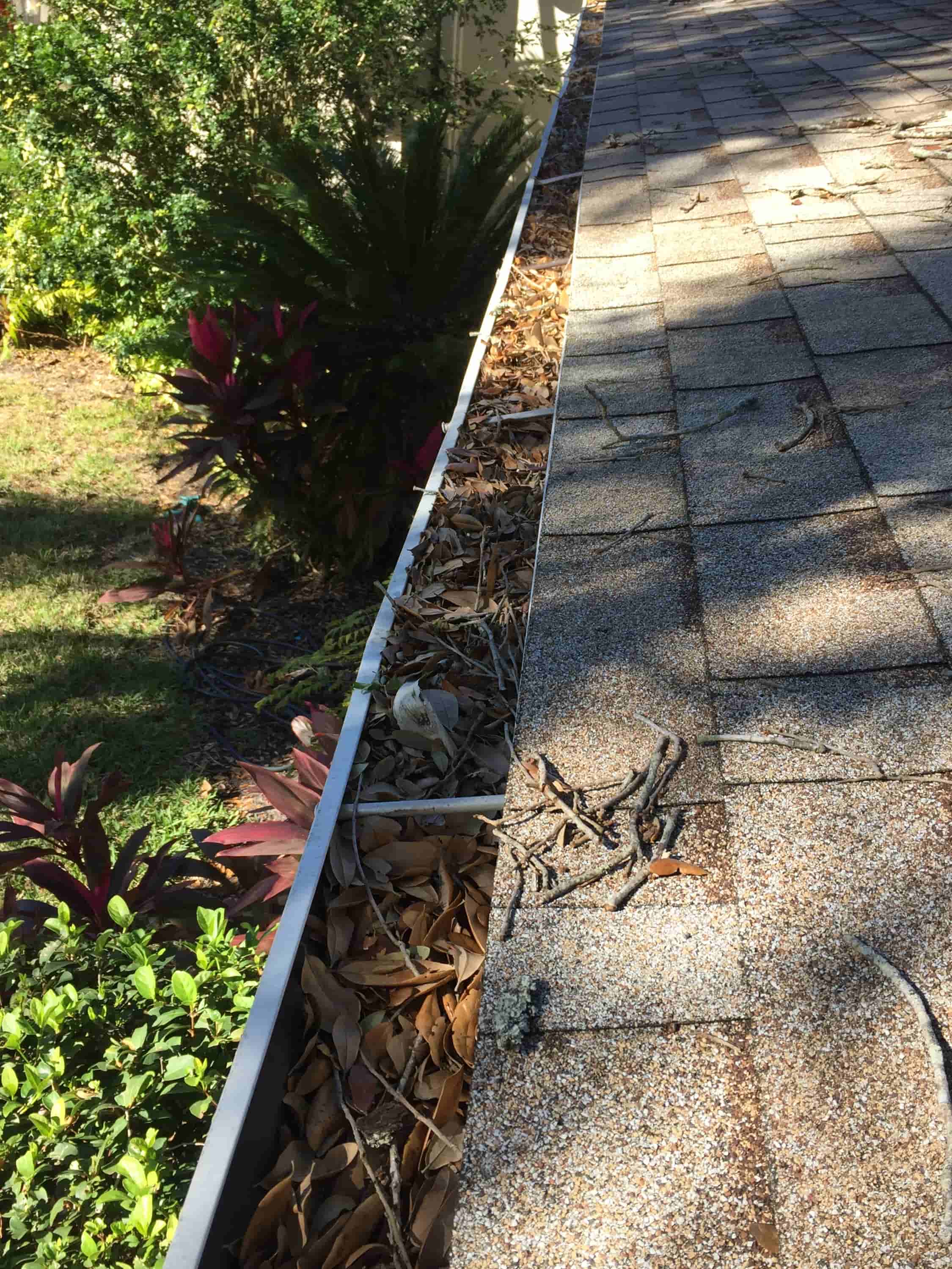 clean gutters without ladder
