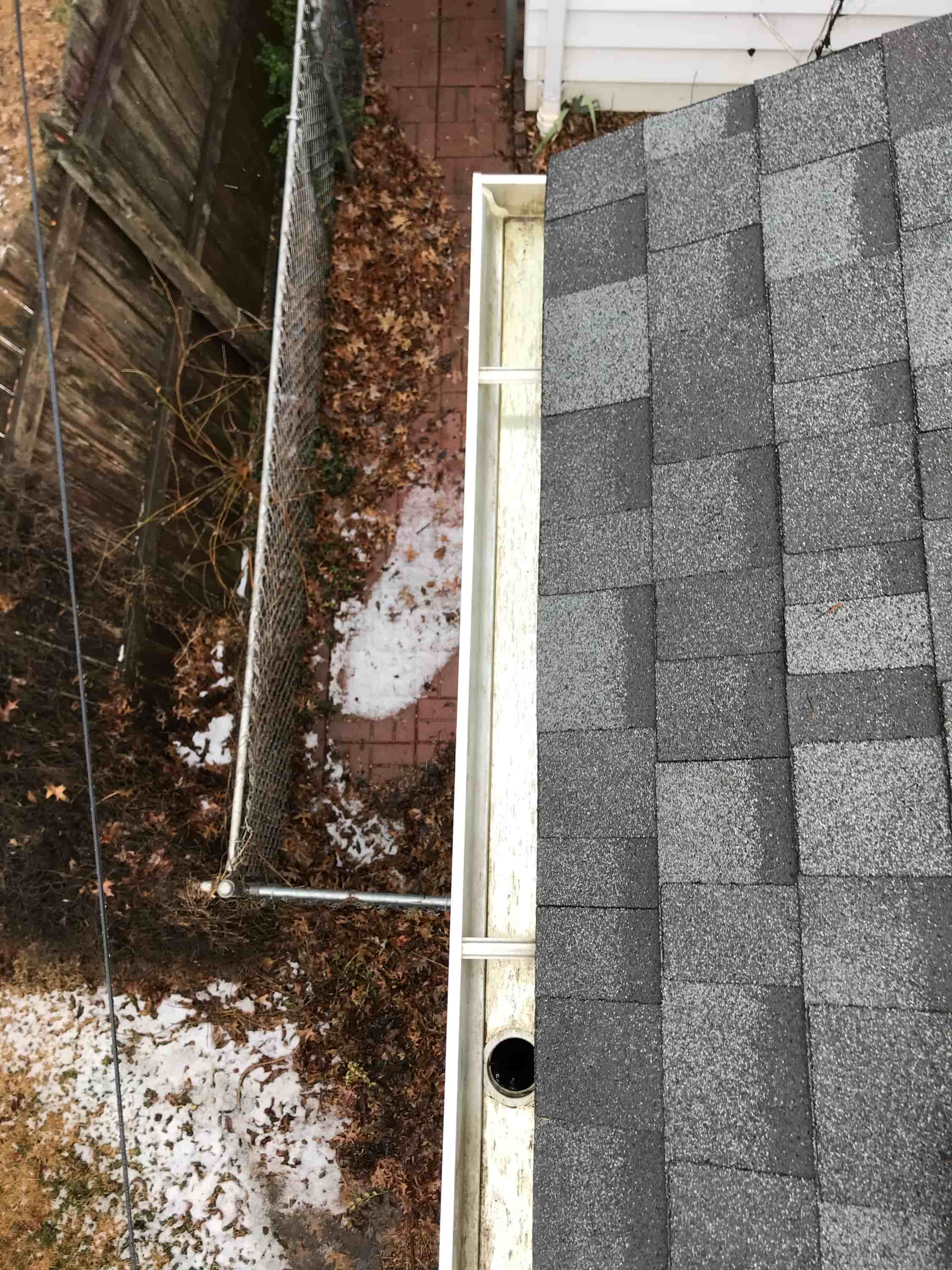 patch gutter downspout hole