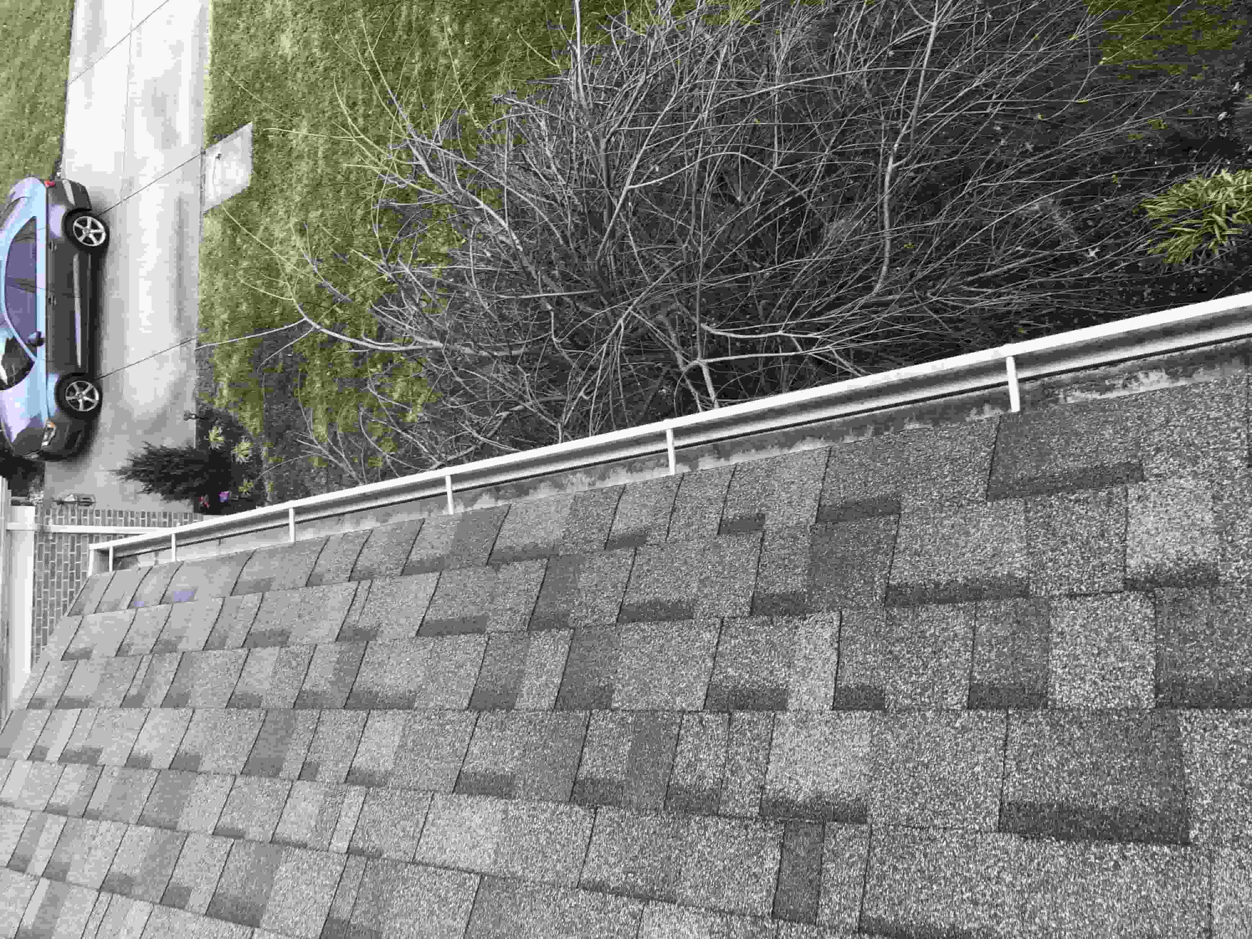 cleaning out rain gutters