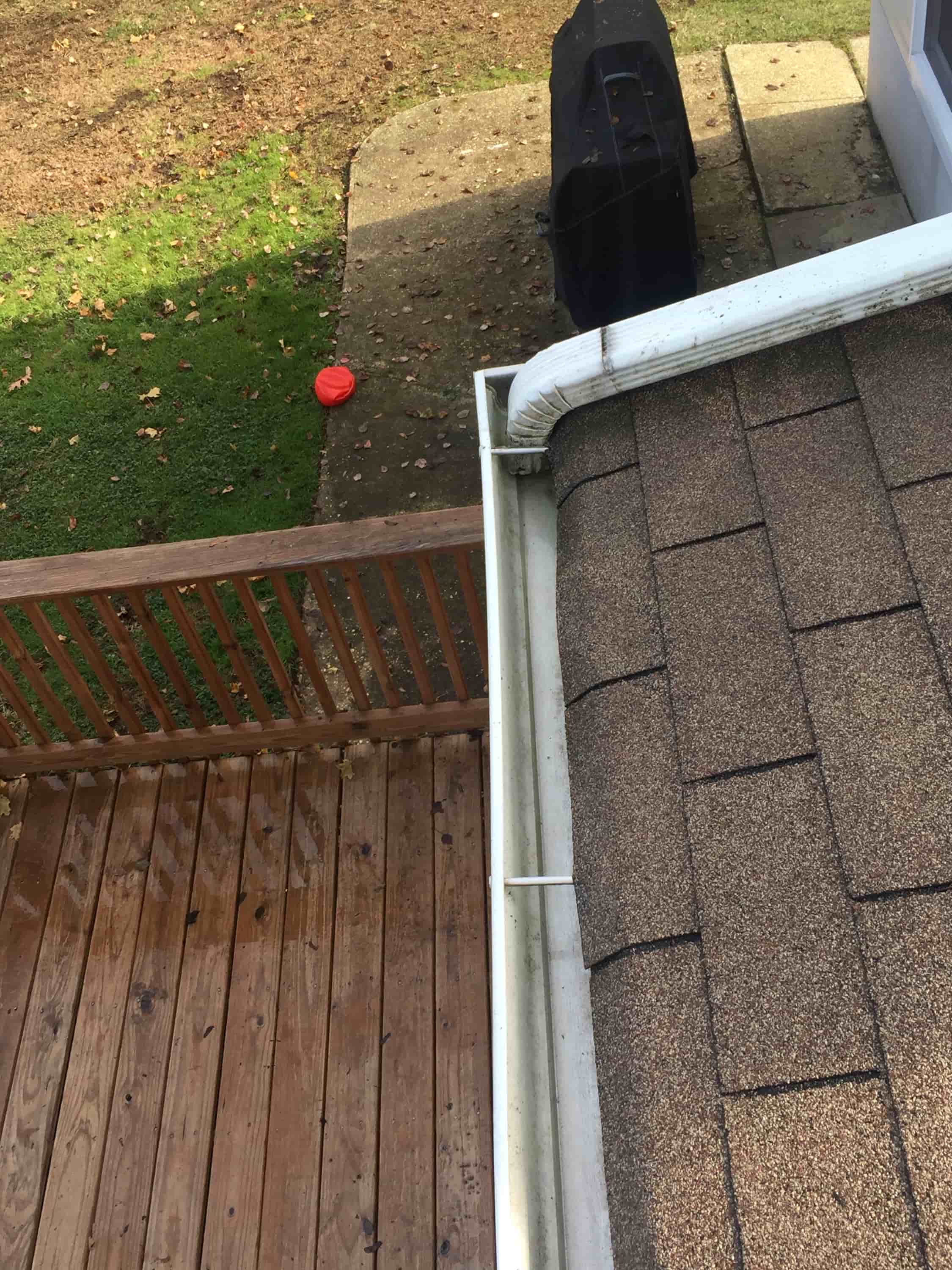 clean gutters with gutter guards