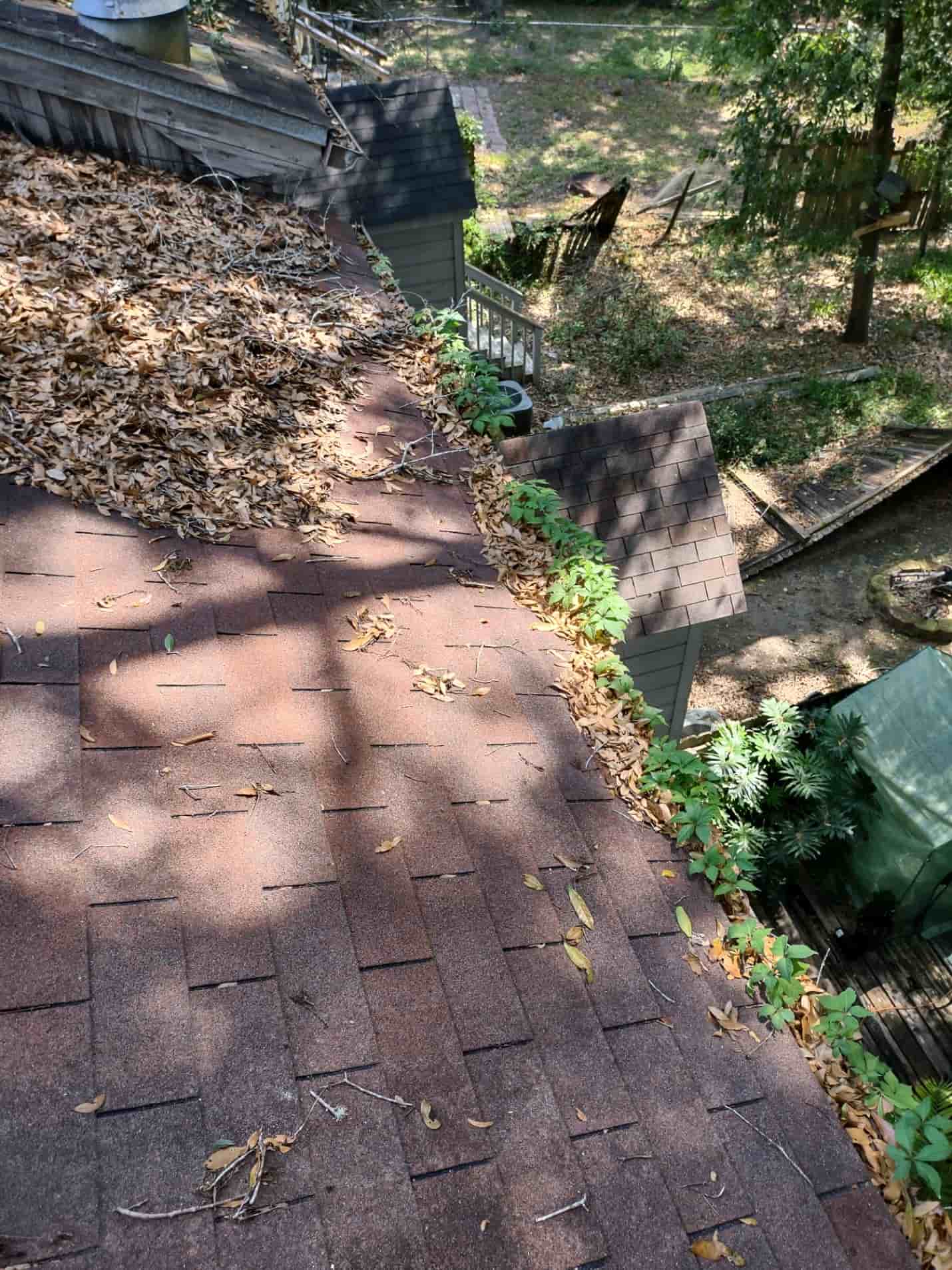 cleaning gutters from the ground 