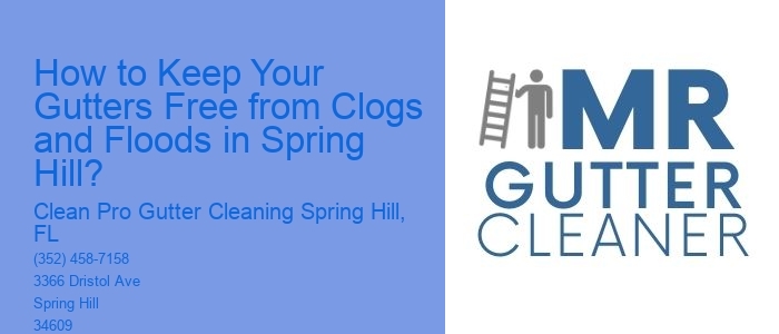 How to Keep Your Gutters Free from Clogs and Floods in Spring Hill? 