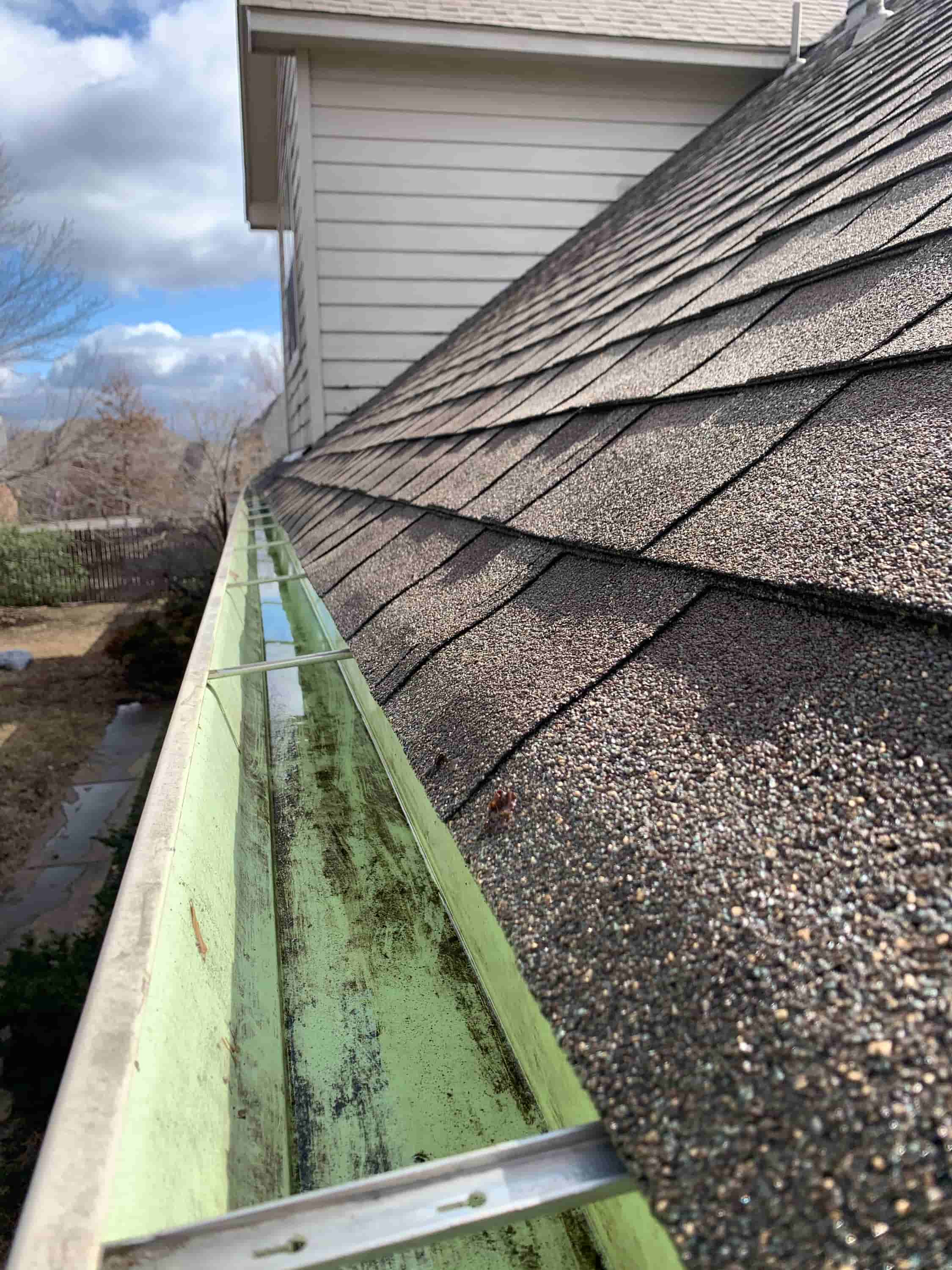 clean out downspouts