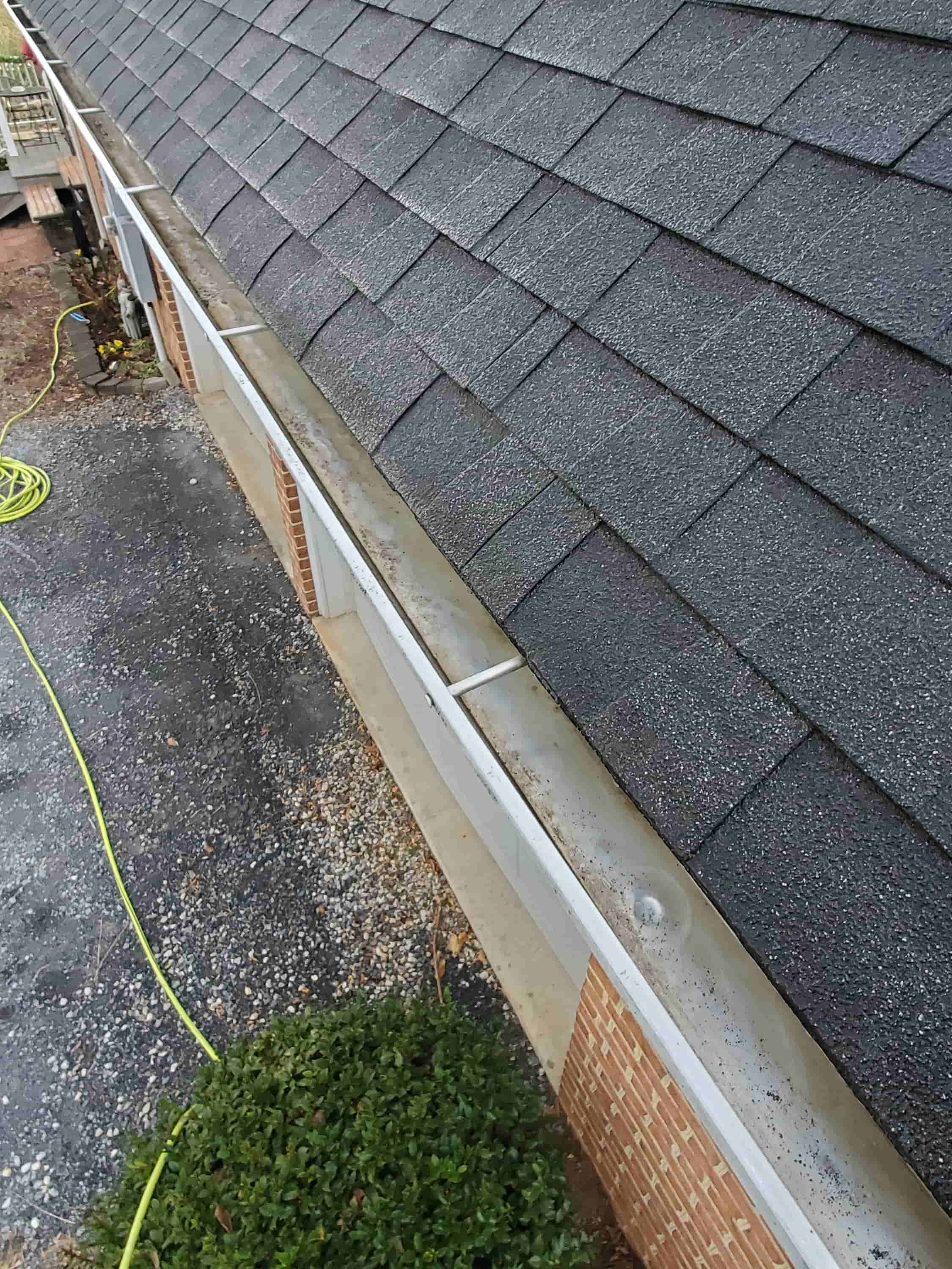 gutter clean up