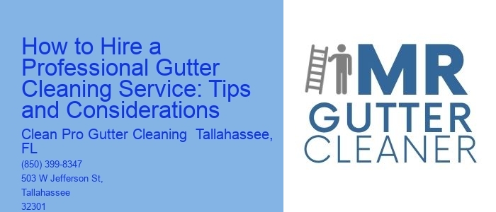 How to Hire a Professional Gutter Cleaning Service: Tips and Considerations