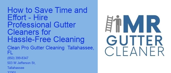 How to Save Time and Effort - Hire Professional Gutter Cleaners for Hassle-Free Cleaning