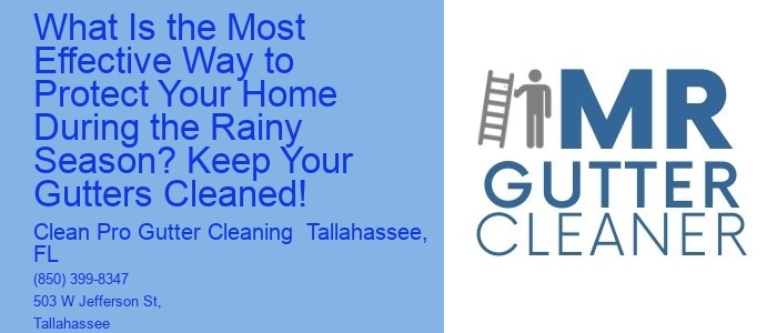 What Is the Most Effective Way to Protect Your Home During the Rainy Season? Keep Your Gutters Cleaned!