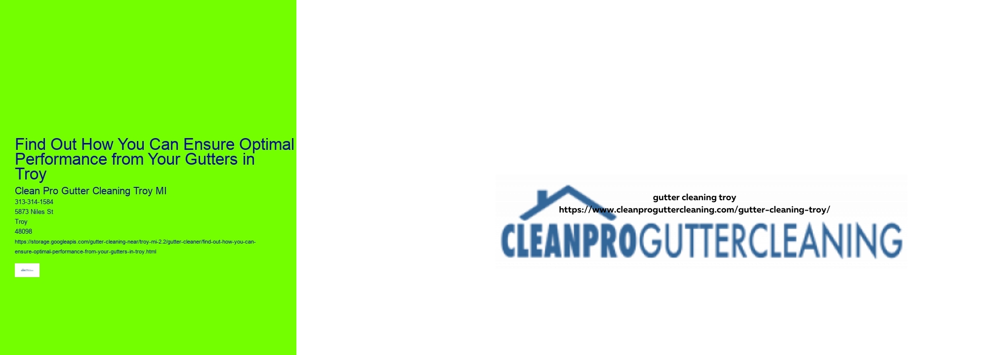 Find Out How You Can Ensure Optimal Performance from Your Gutters in Troy 