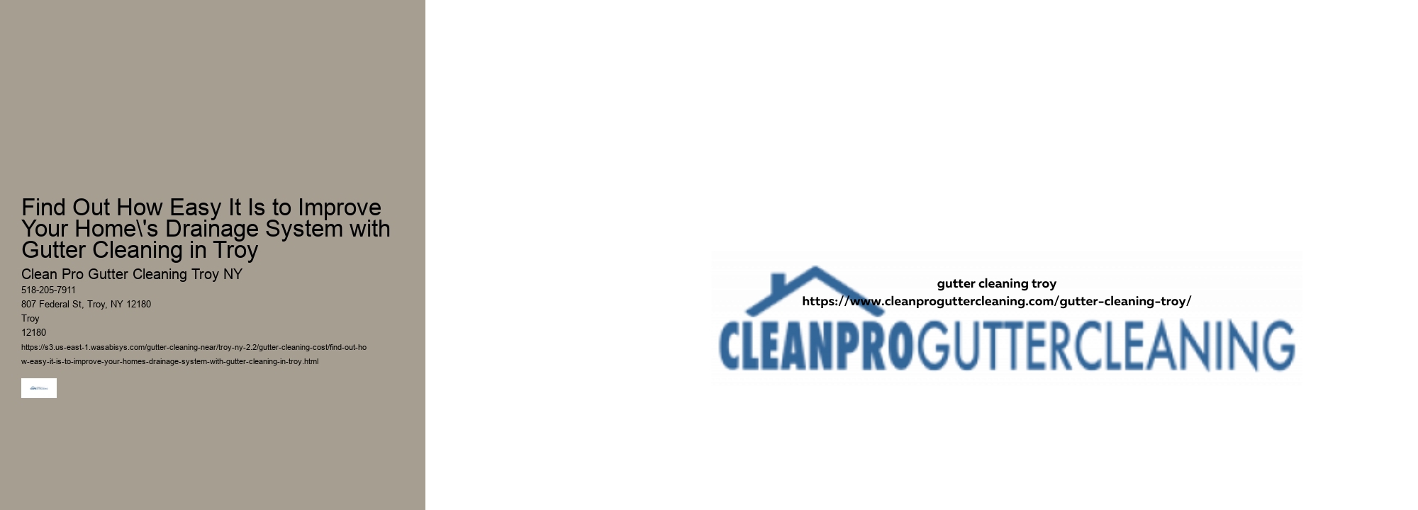 Find Out How Easy It Is to Improve Your Home's Drainage System with Gutter Cleaning in Troy 
