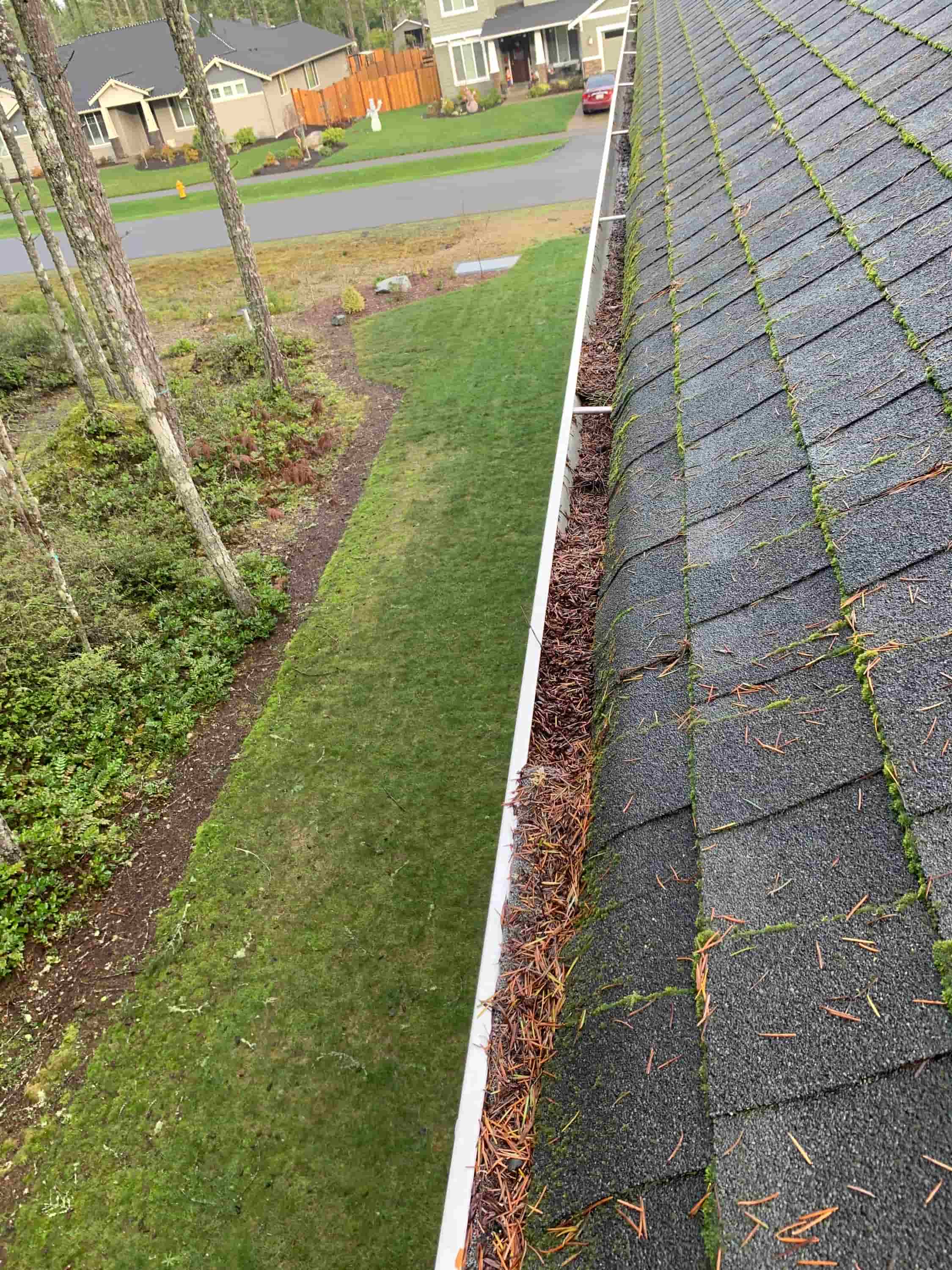 leaf blower clean gutters