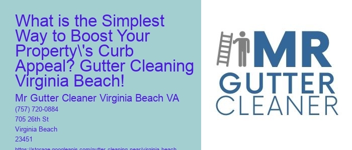 What is the Simplest Way to Boost Your Property's Curb Appeal? Gutter Cleaning Virginia Beach!