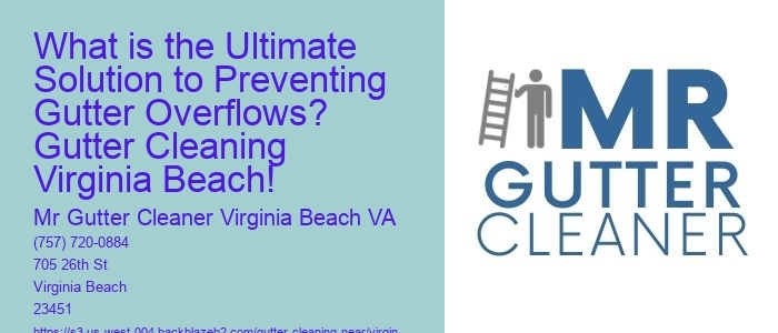 What is the Ultimate Solution to Preventing Gutter Overflows? Gutter Cleaning Virginia Beach!