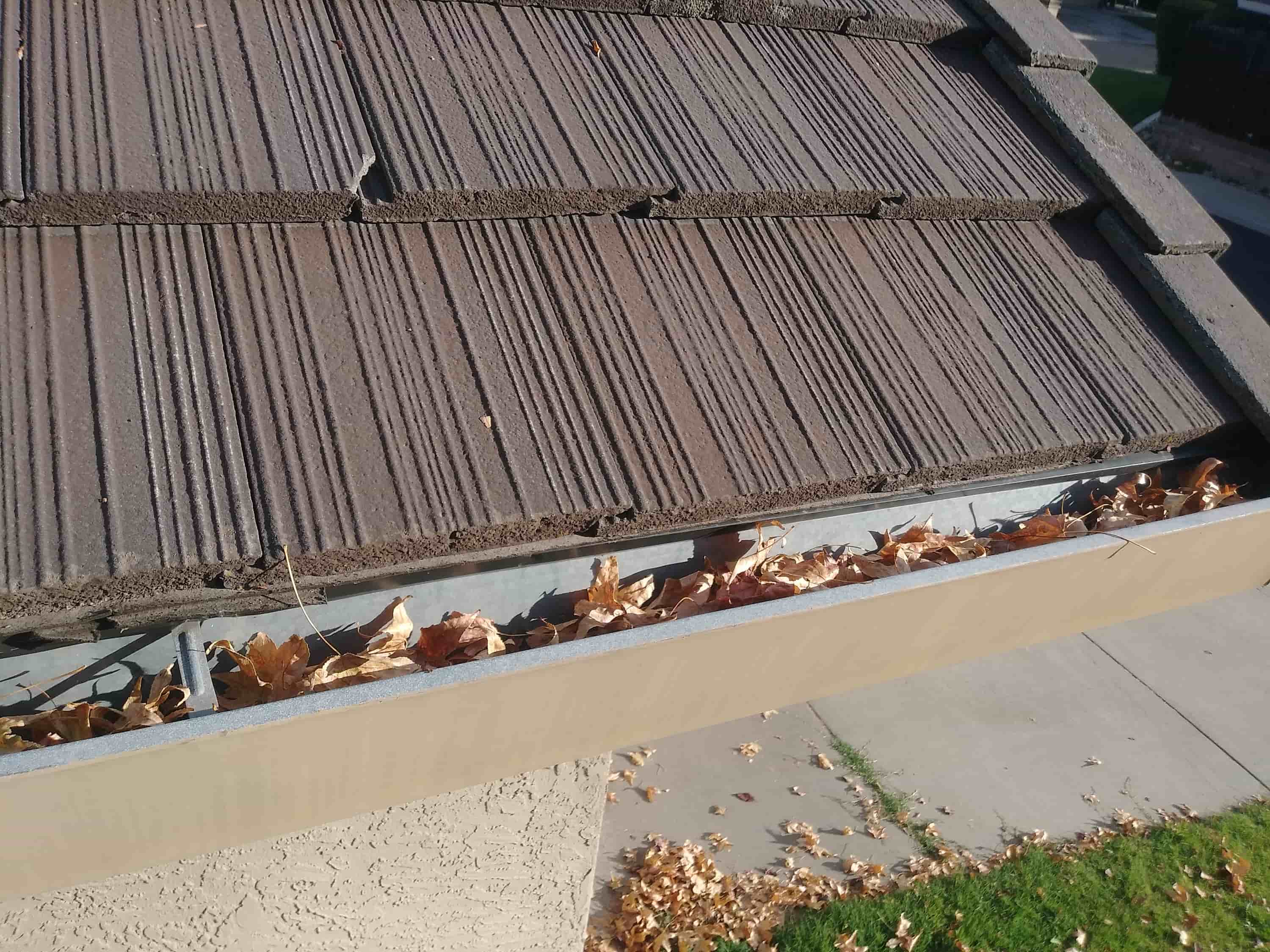 how to clean gutters up high