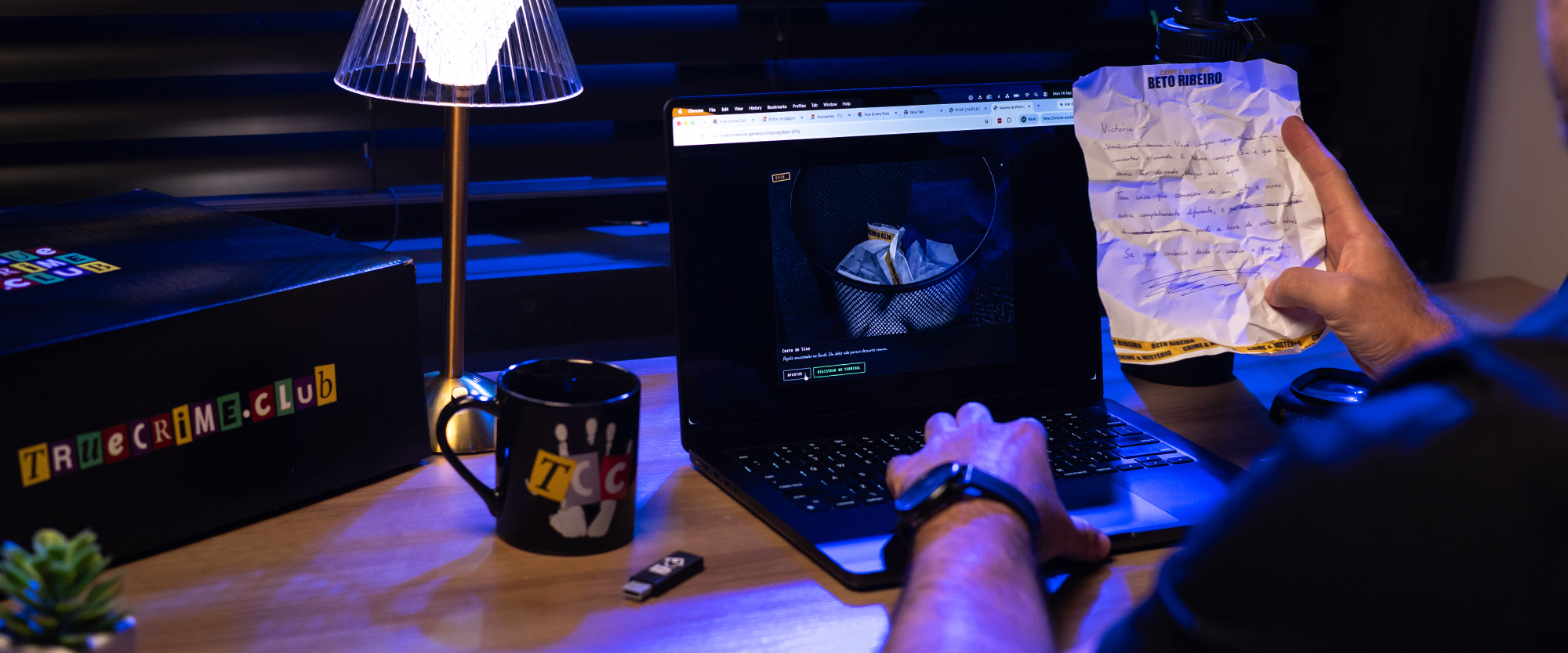 A investigação continua no digital.