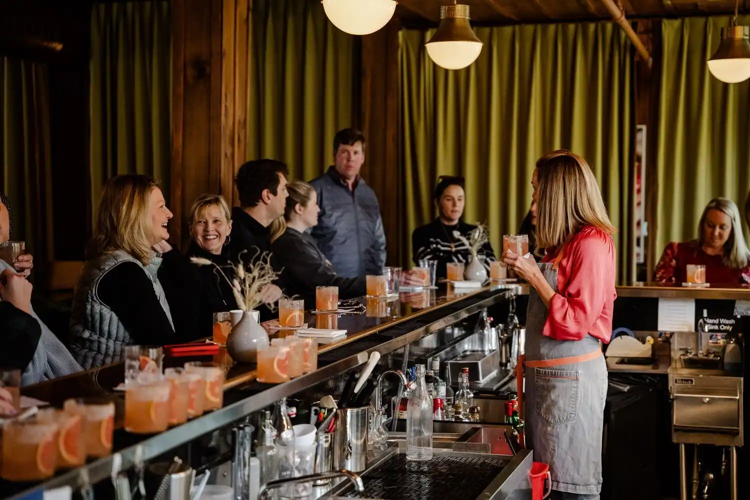 Carrie Morey Leading Cocktail Class