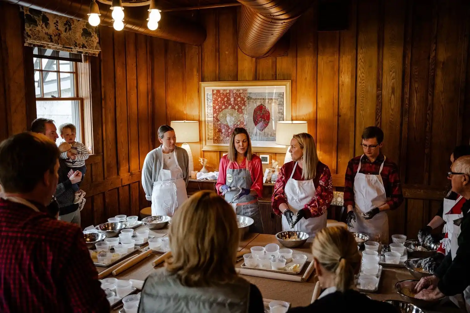 Carrie Morey Leading Biscuit Making Class