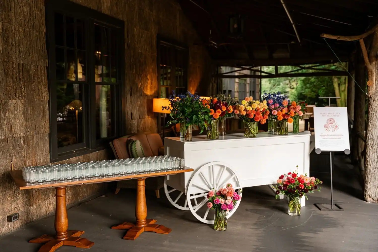 Bouquet Making Cart