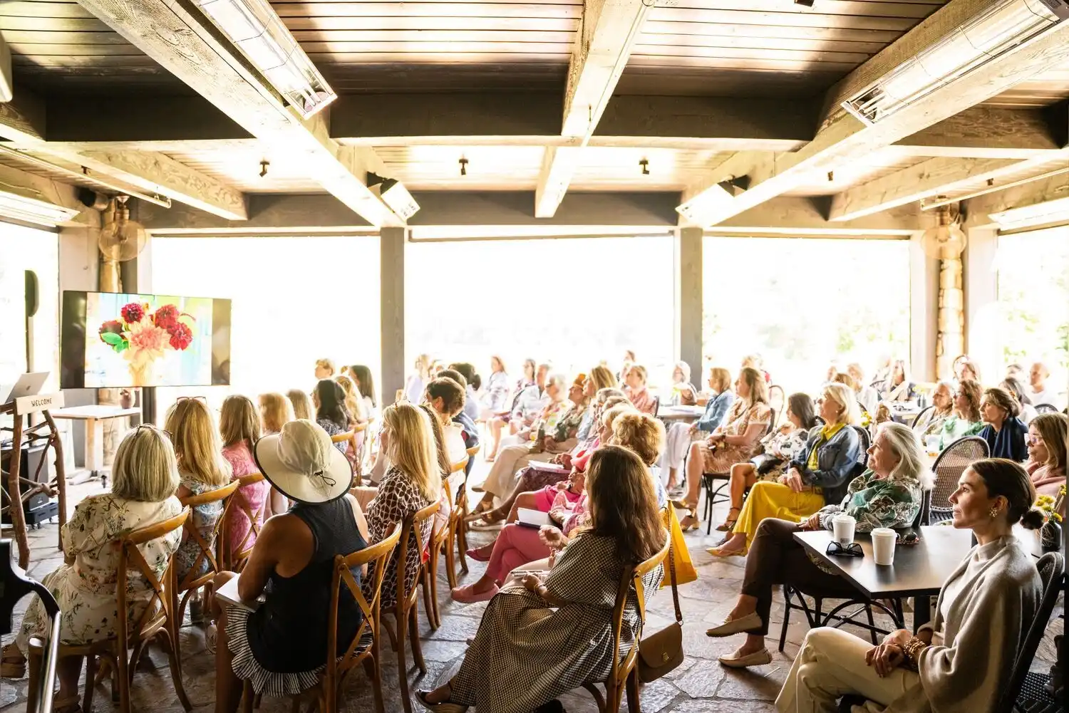 Guests Listening to Dahlia Days Conversation