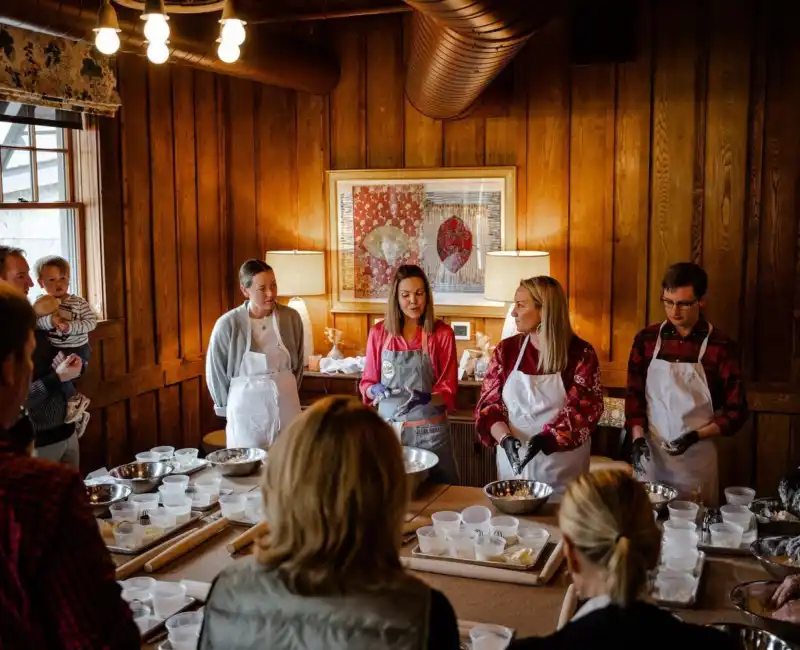 Carrie Morey Leading Biscuit Making Class