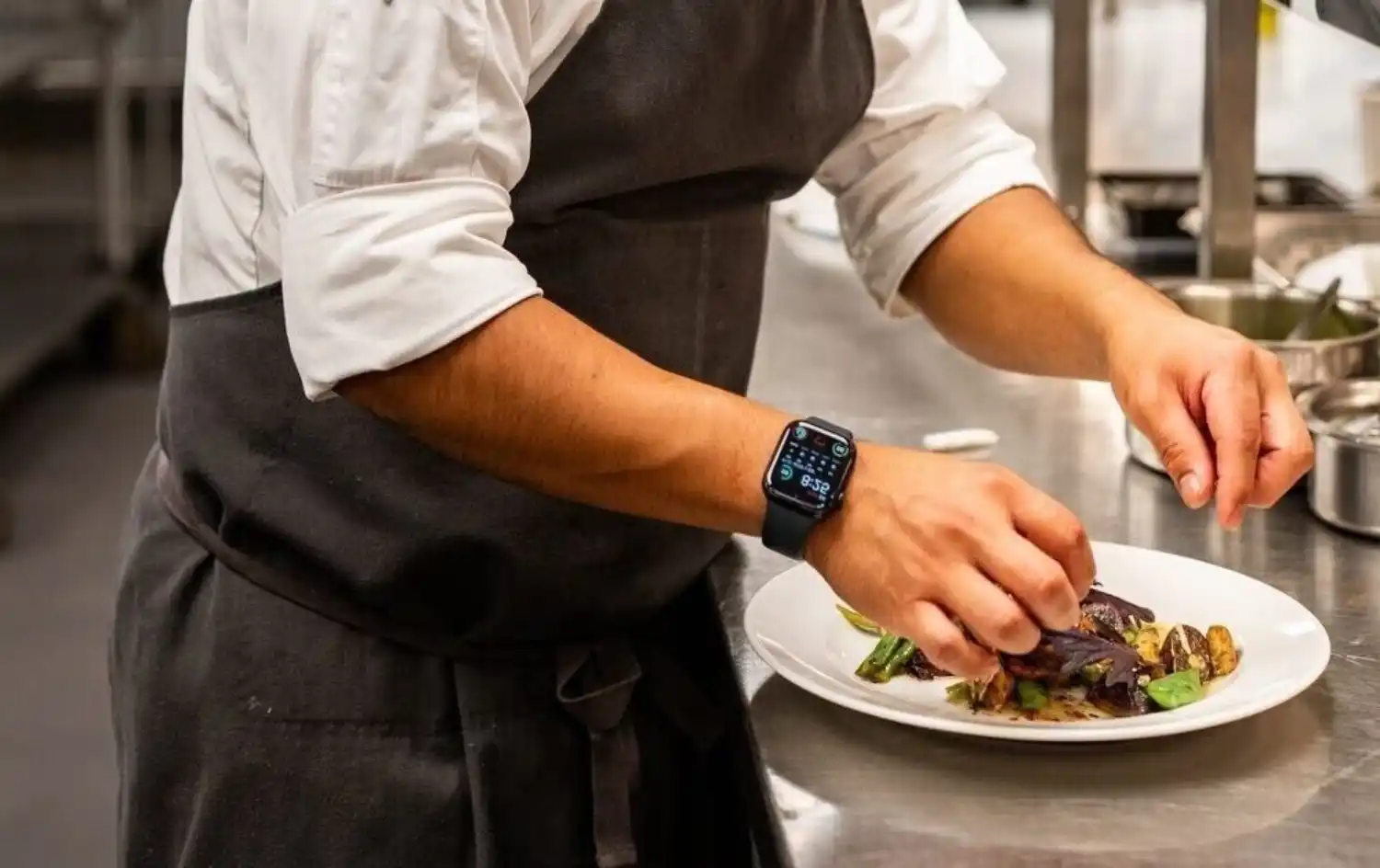 Chef Junior Mendoza Preparing a Dish