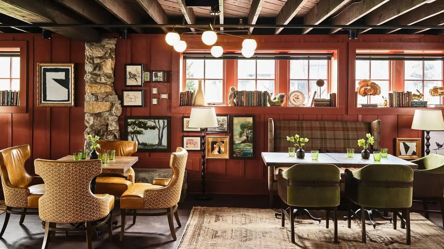 The Tavern restaurant warmly lit by daylight