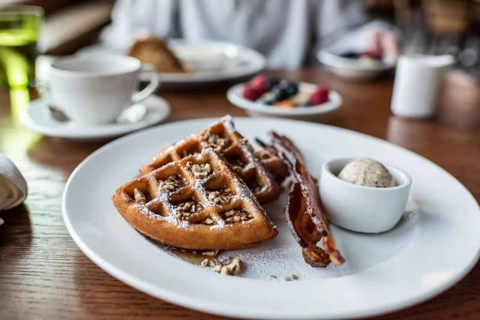 Waffles and Bacon Waffles and Bacon