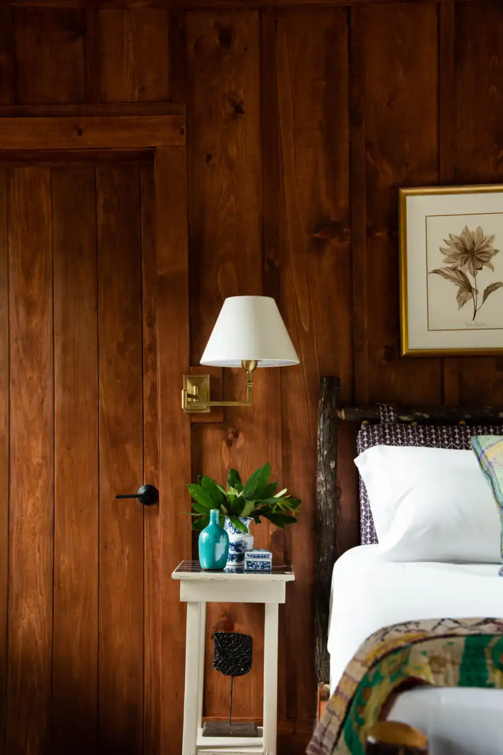 A luxurious bedroom accommodation at High Hampton