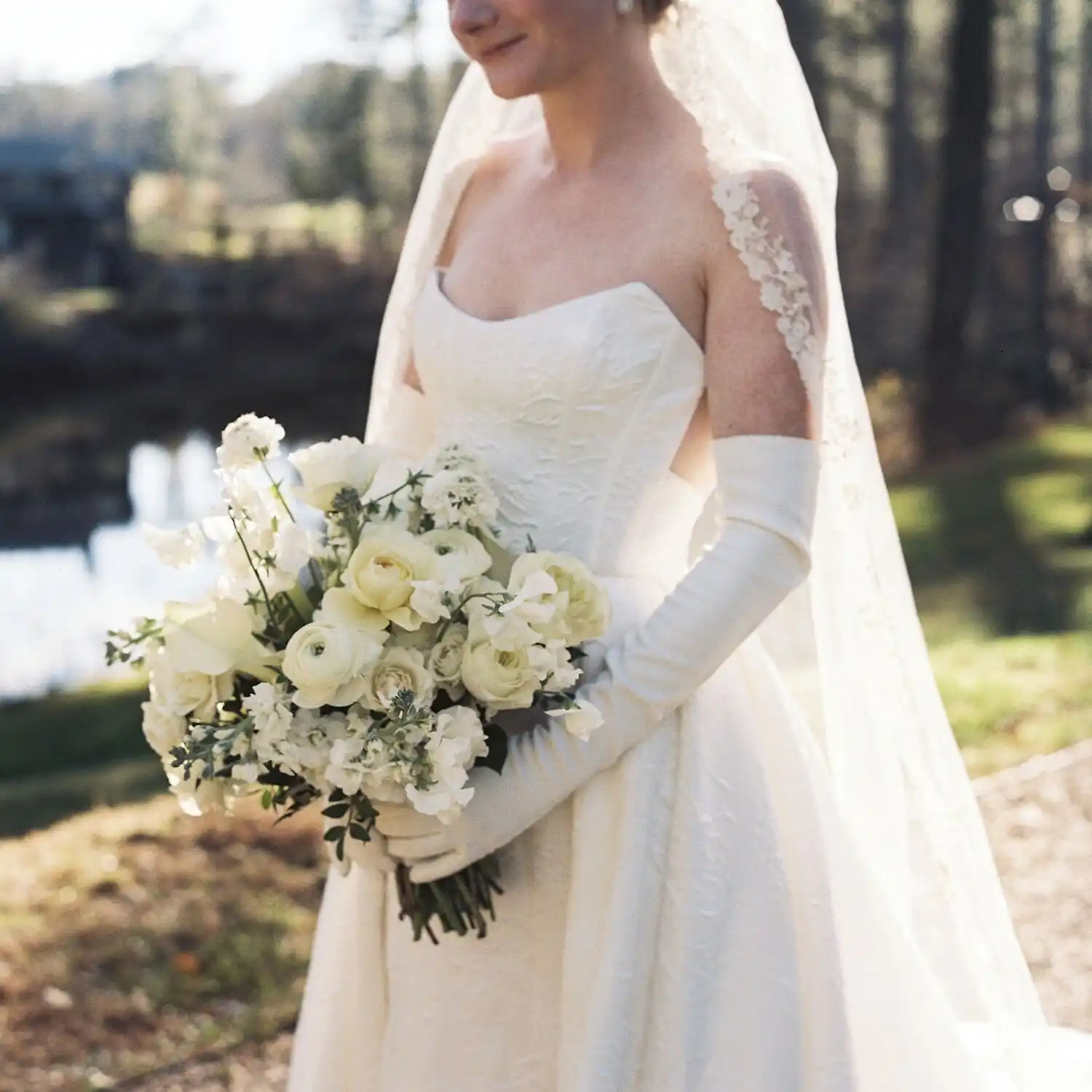 Bride Holding A Bouquet
