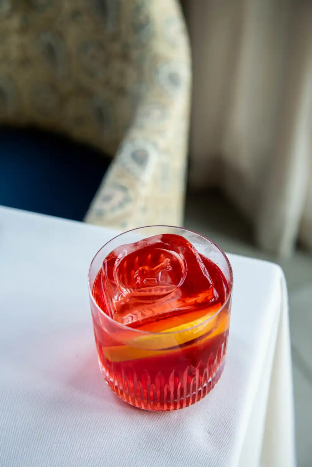 A cocktail in a glass