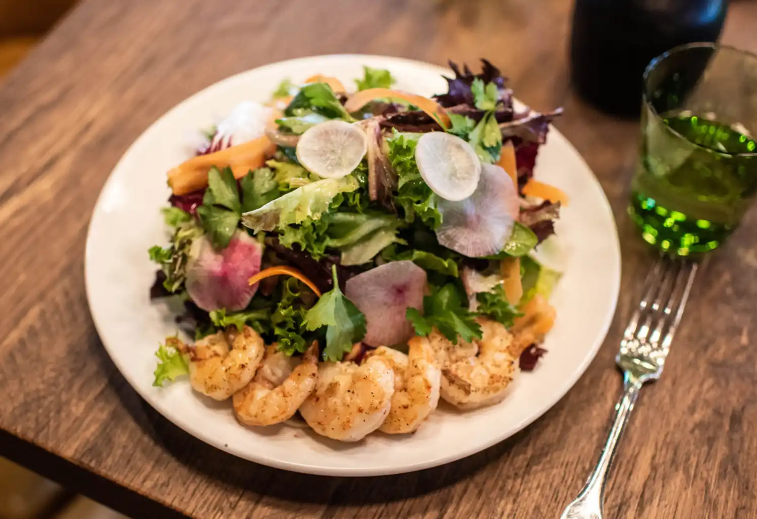 Proteins and greens on a plate