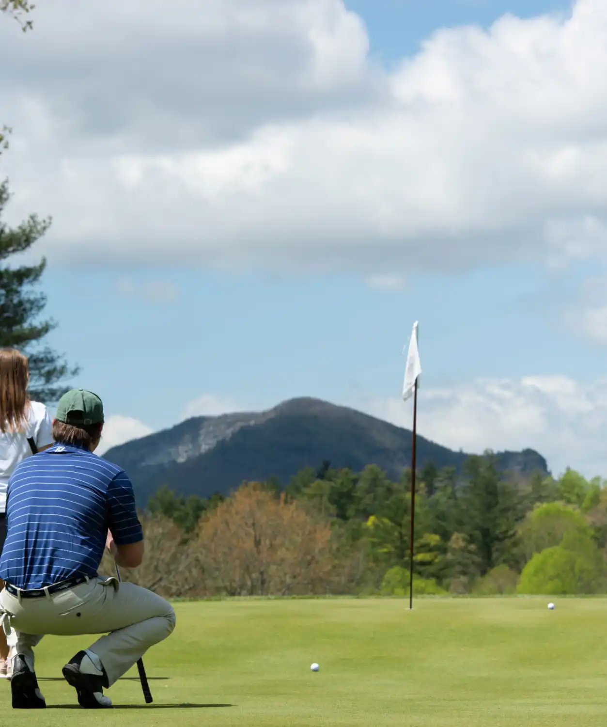 People playing golf