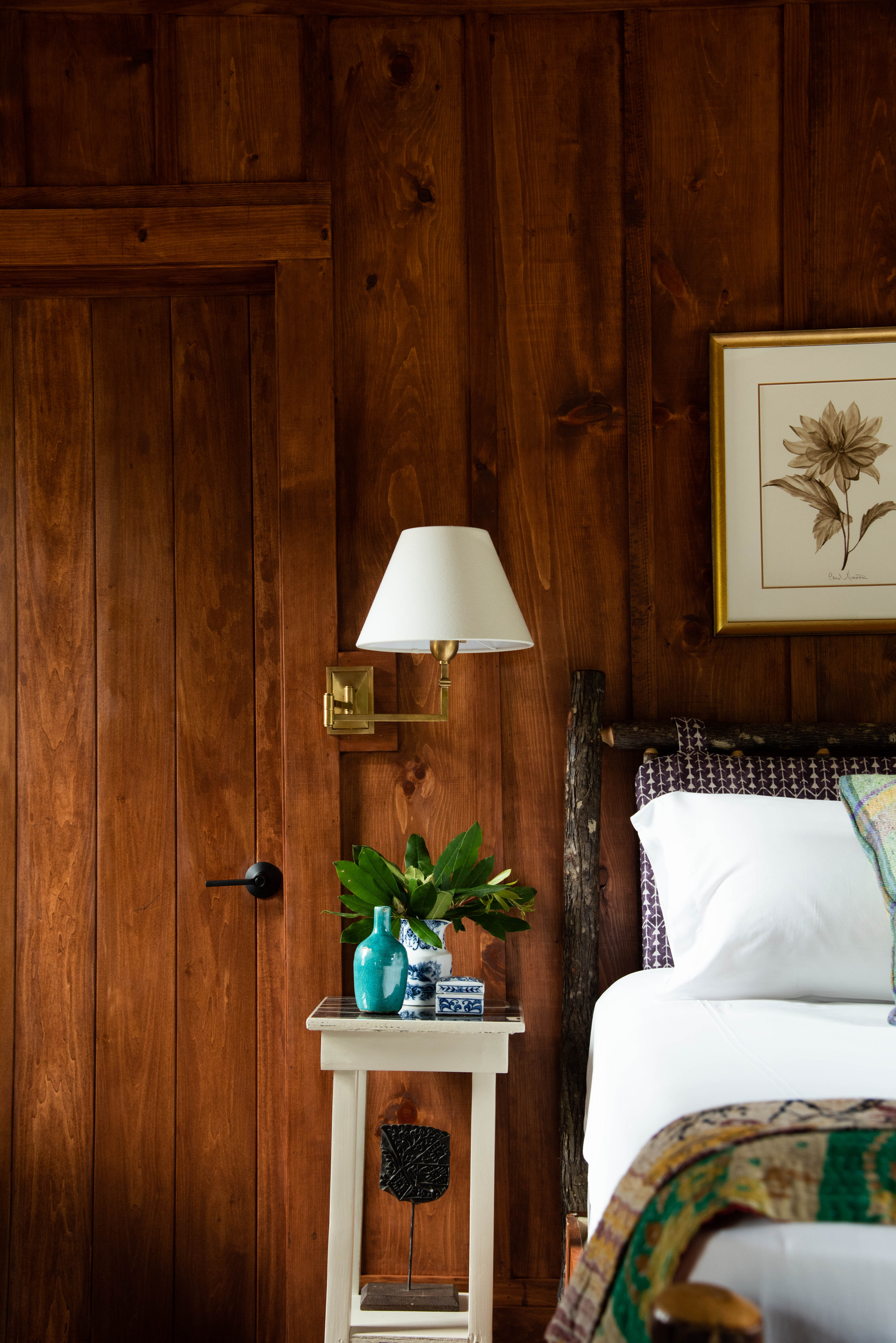 A luxurious bedroom accommodation at High Hampton