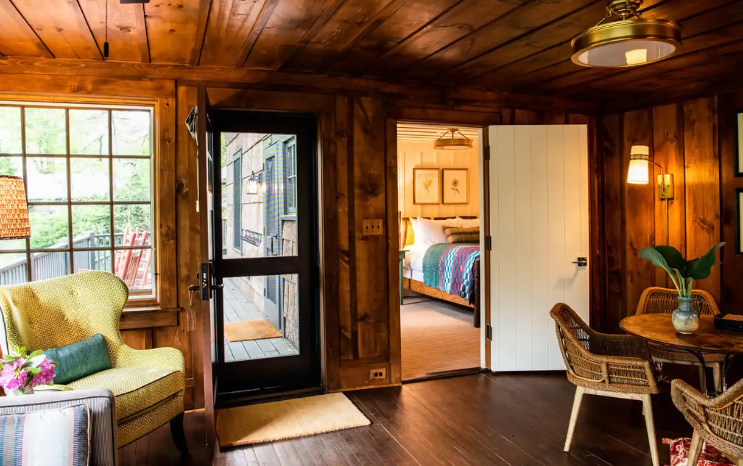 A living area in Hasted 2 bedroom cottage suite