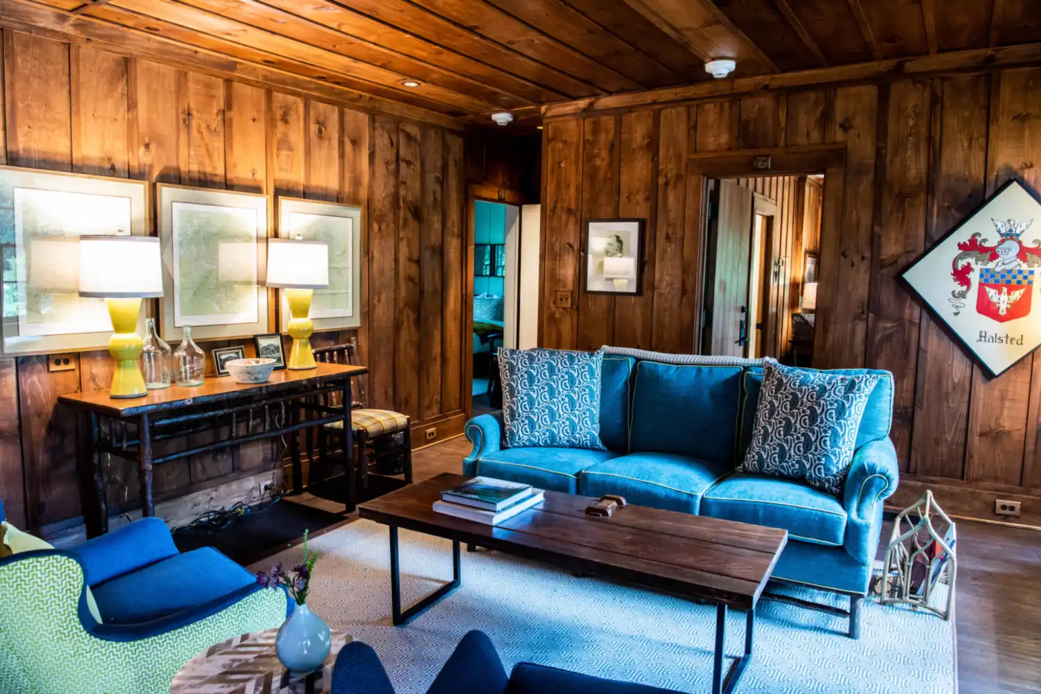 A sitting area in a family room