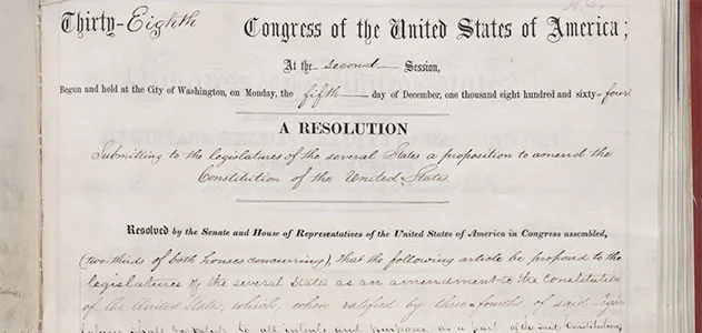 After Snafu, Mississippi Ratifies Amendment Abolishing Slavery image