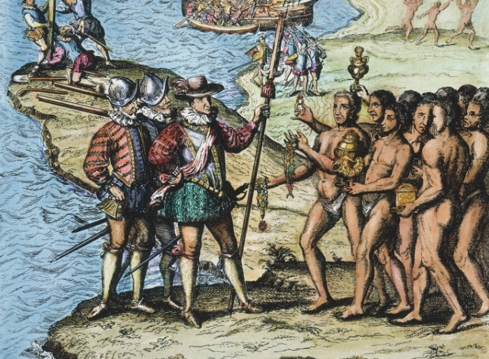 Columbus Reports His First Voyage, 1493 image