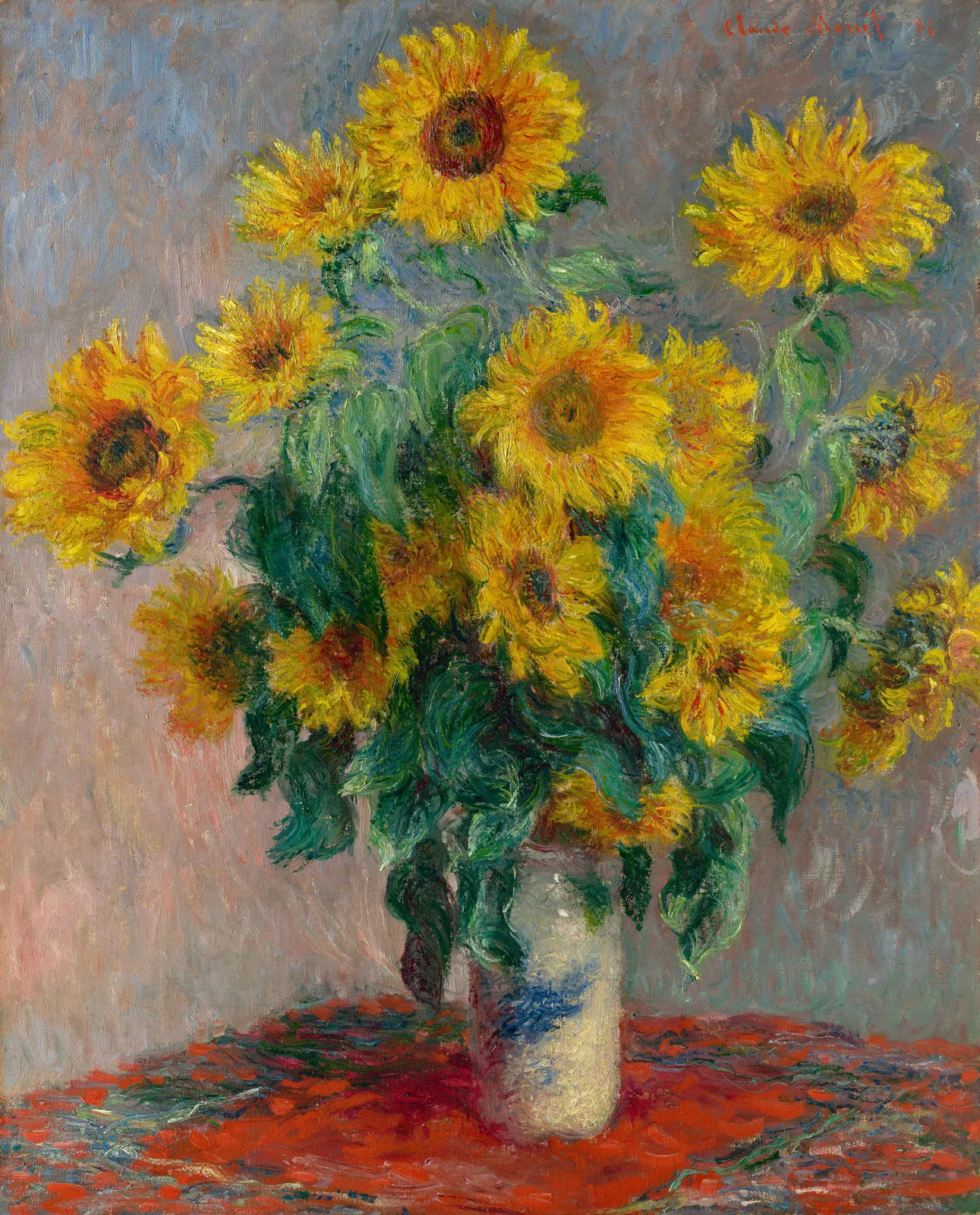 Claude Monet's Bouquet of Sunflowers 1881