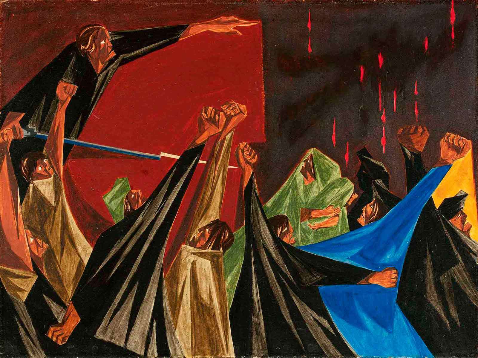Reckoning with American History in Jacob Lawrence’s "Struggle" image