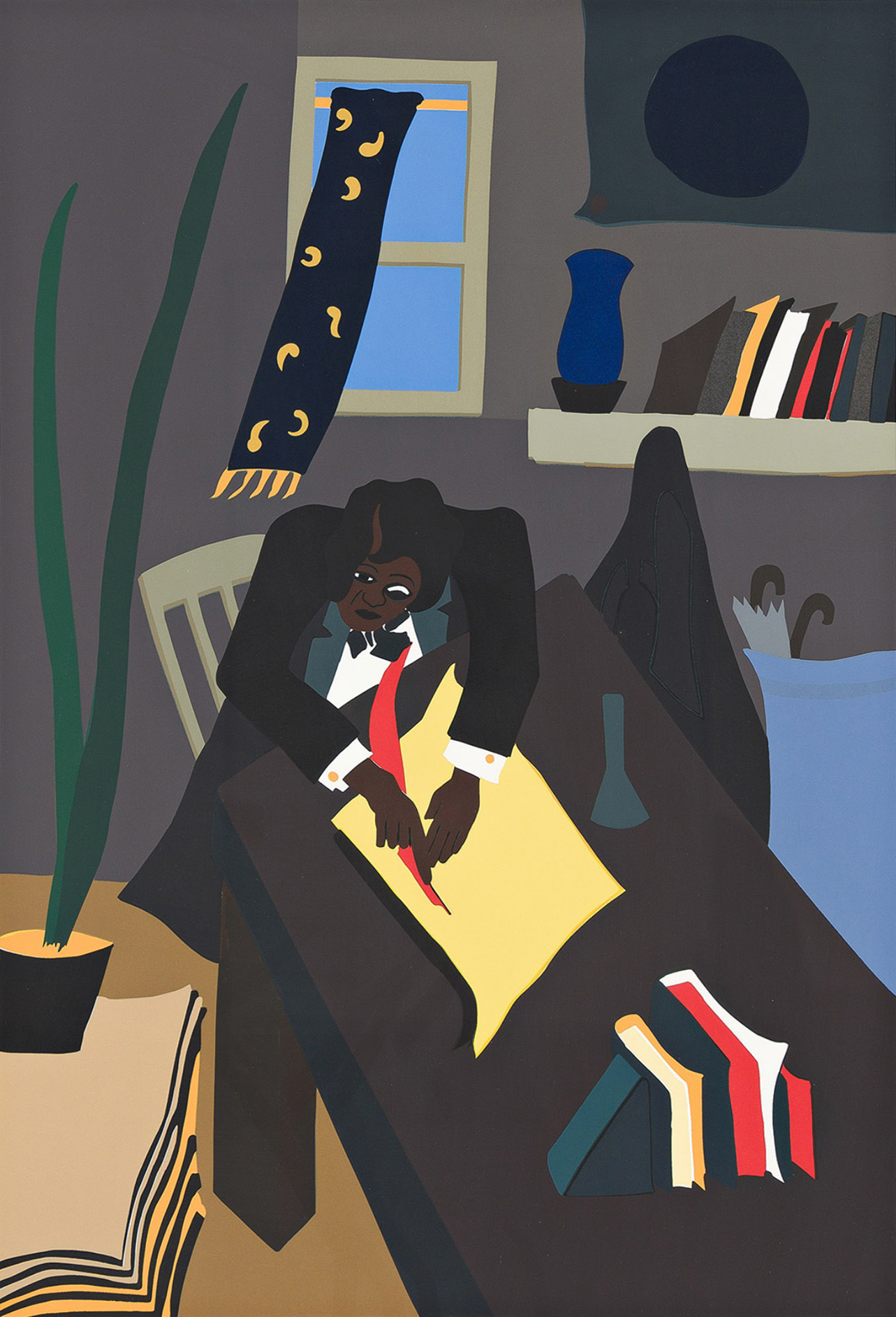 Frederick Douglass Series by Jacob Lawrence, using vivid colors and simple figures to tell the abolitionist’s powerful life story.