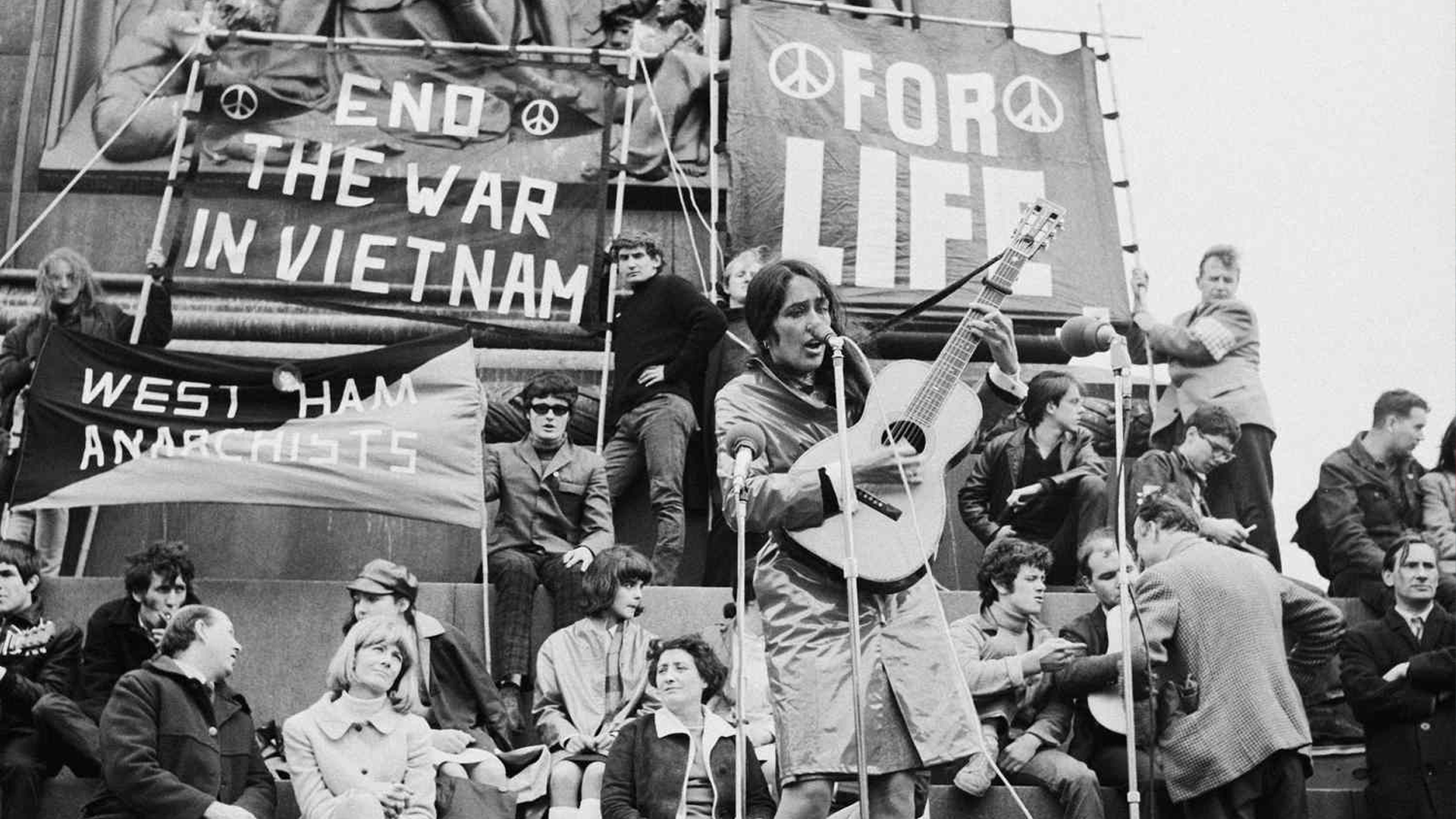 Antiwar Demonstrations Staged in 40 U.S. Cities image