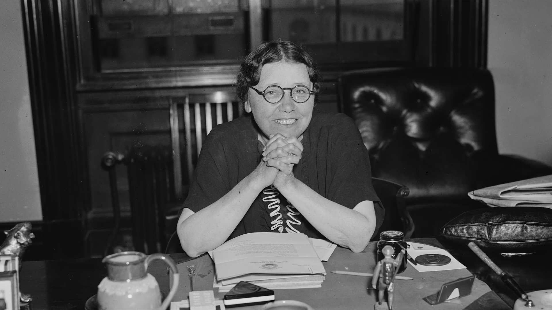 Hattie Wyatt Caraway, the first woman elected to the United States Senate